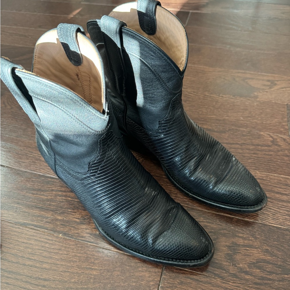 Tecovas Black Ankle Boots